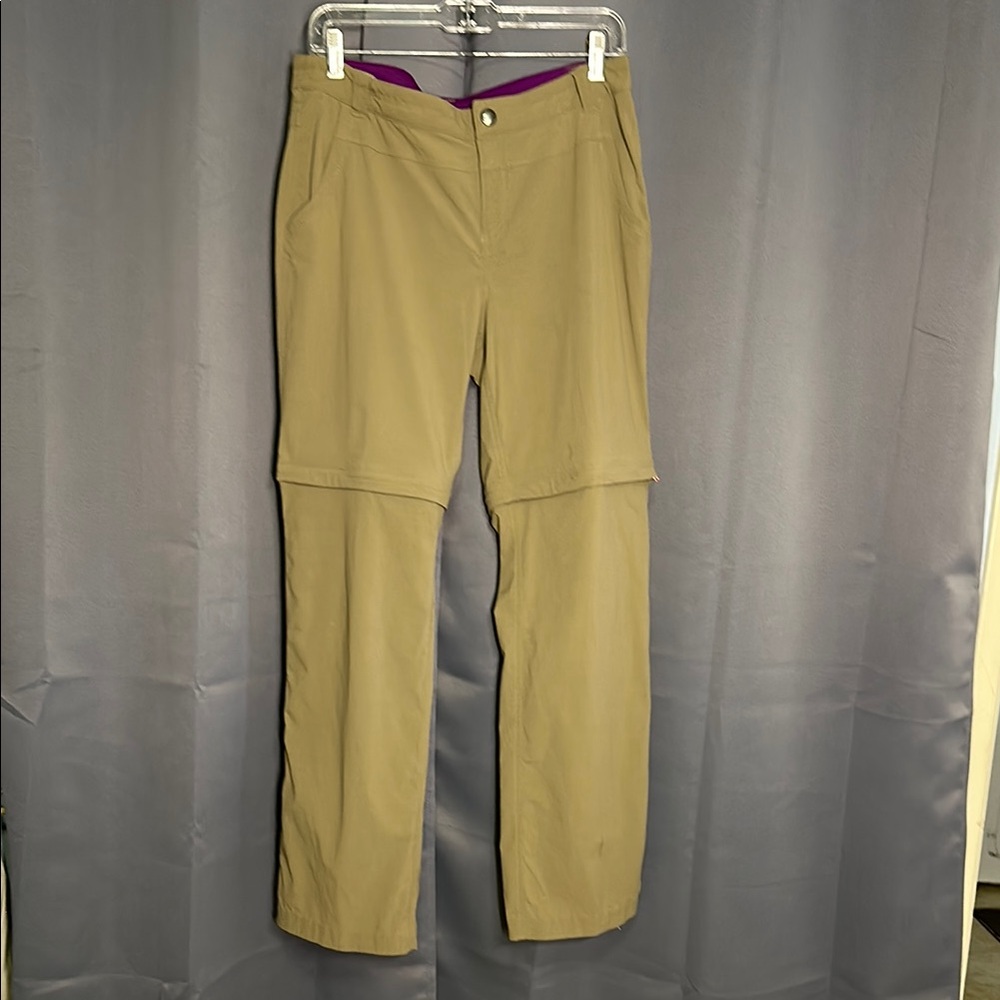 Eddie Bauer Tan Straight Leg Convertible Pants
